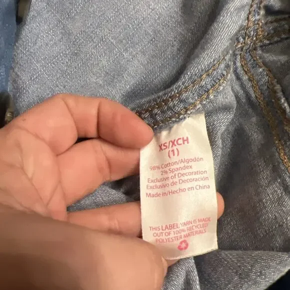 NoBo No Boundaries Womens Denim Mechanic Jumpsuit Sz XS Retro Romper Classic - Picture 3 of 9